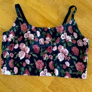 Vince Camuto Black Floral Bralette Size XL